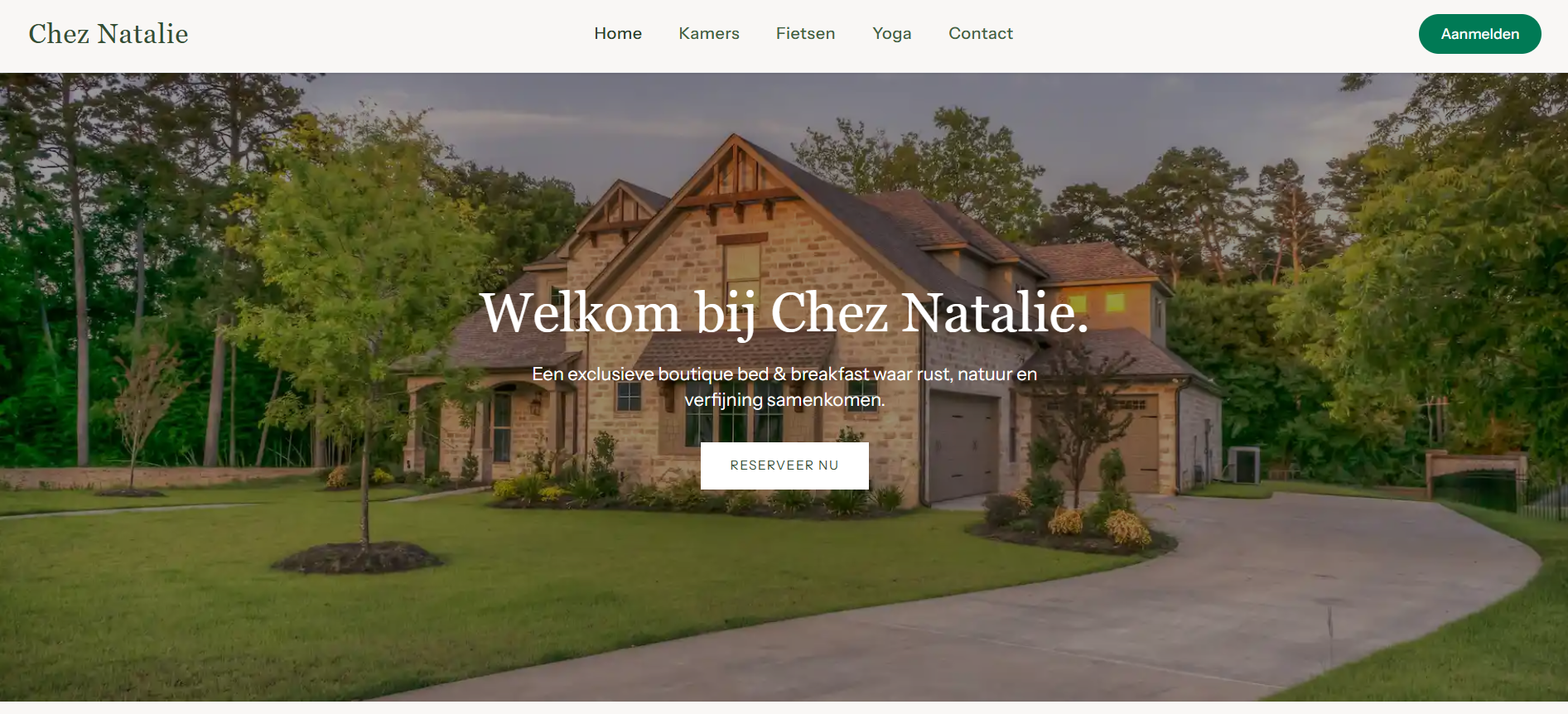 Chez Natalie front page